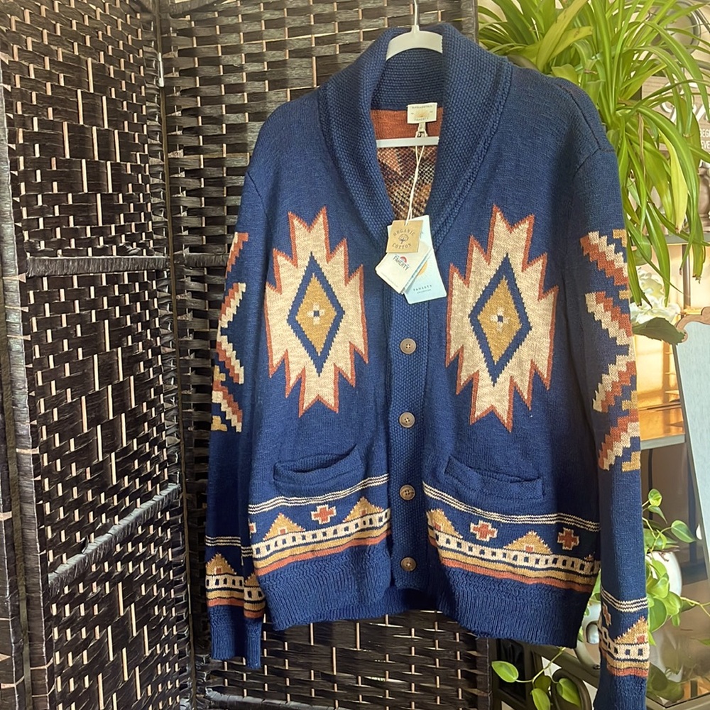 NWT: Faherty “Wolf Mountain” Cardigan (Men’s L)- B Yellowtail collection